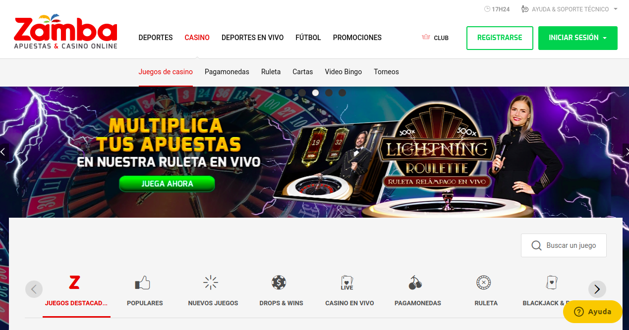 Zamba casino en vivo